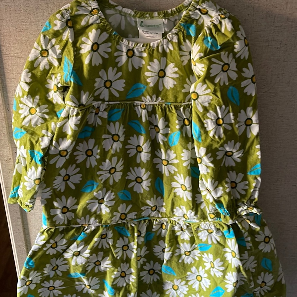 Corduroy daisy dress